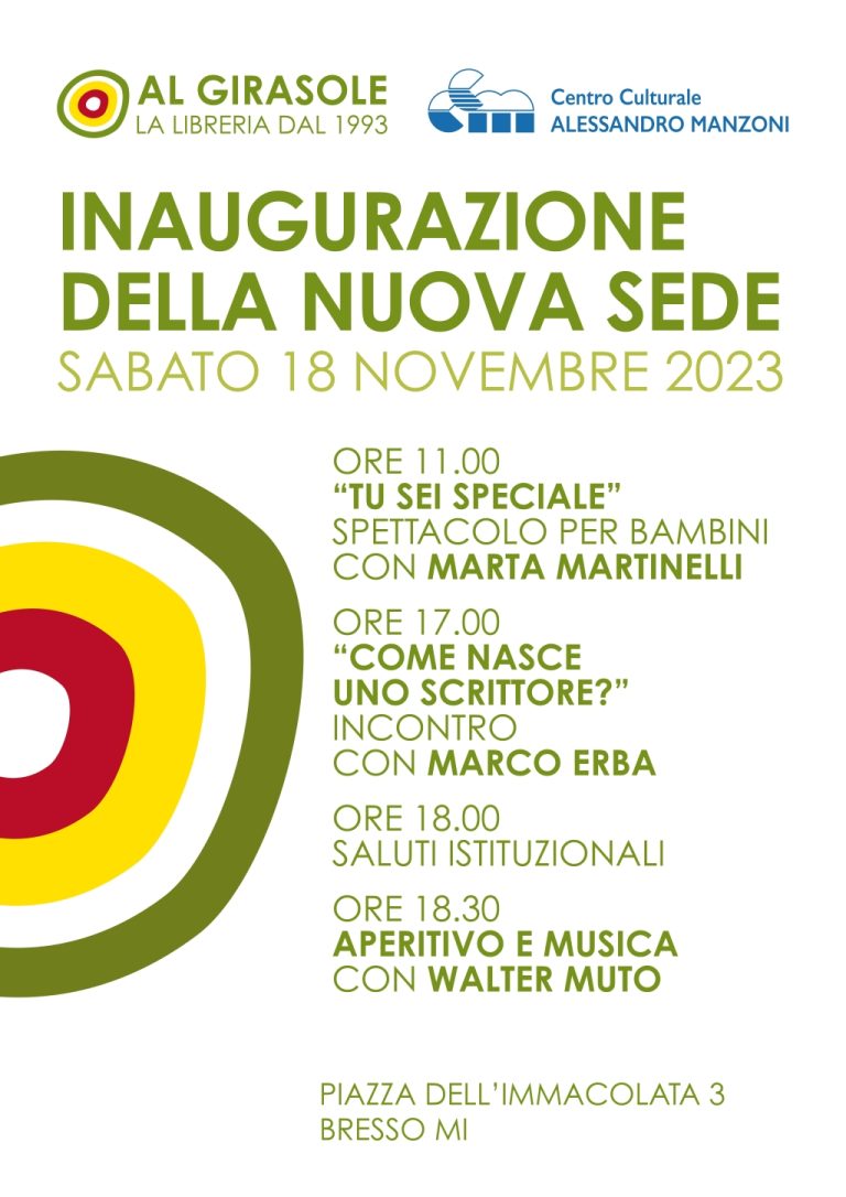 Inaugurazione nuova sede (Disponibile la registrazione dell’evento sul canale YouTube del CCM)