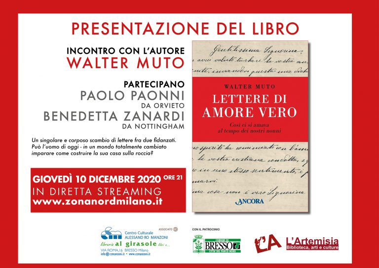 Presentazione del libro “Lettere di amore vero” – Incontro con l’autore Walter Muto
