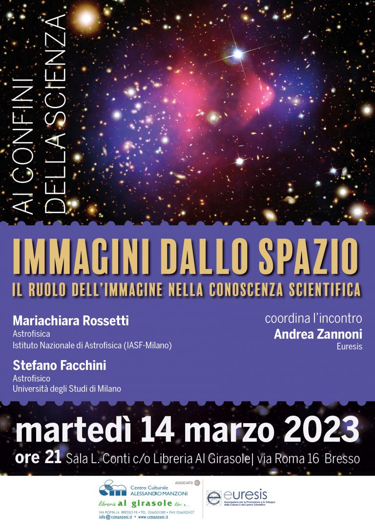 Martedì 14 Marzo 2023 – Immagini dallo spazio – Il ruolo dell’immagine nella conoscenza scientifica (Disponibile la registrazione dell’evento sul canale YouTube del CCM)