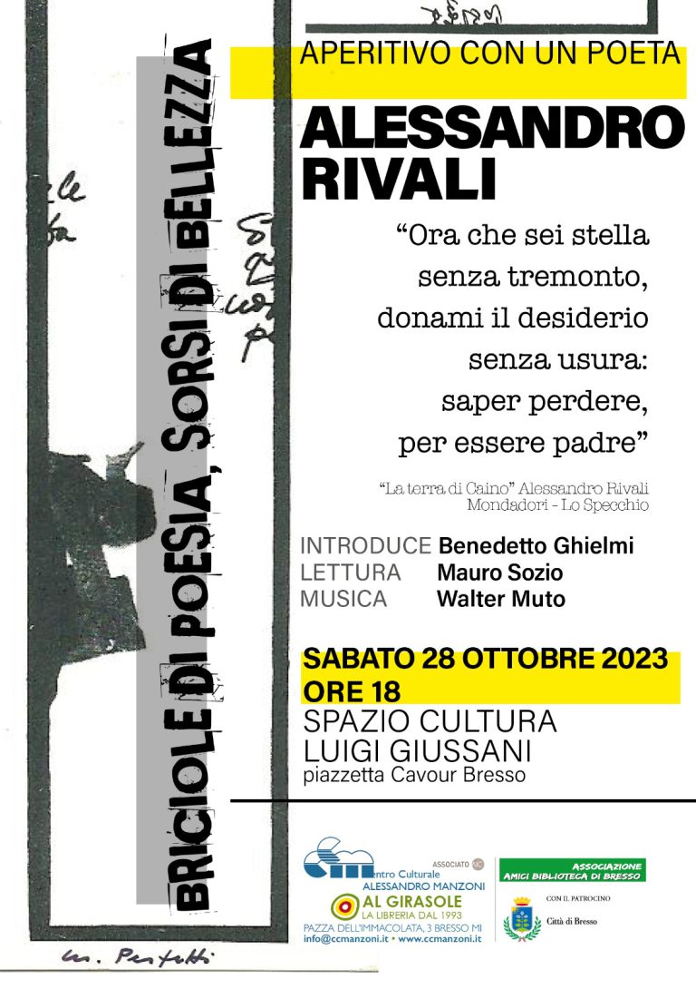 Aperitivo con il poeta Alessandro Rivali