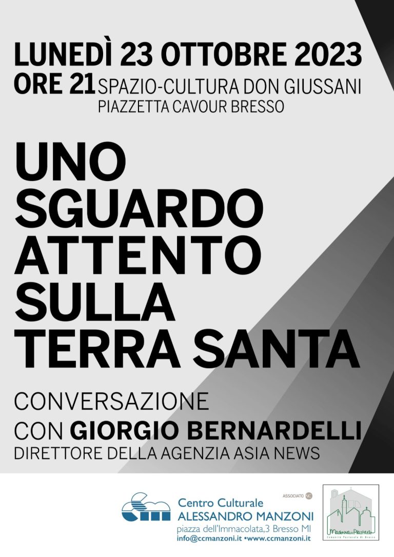 Uno sguardo attento sulla Terra Santa – Conversazione con Giorgio Bernardelli