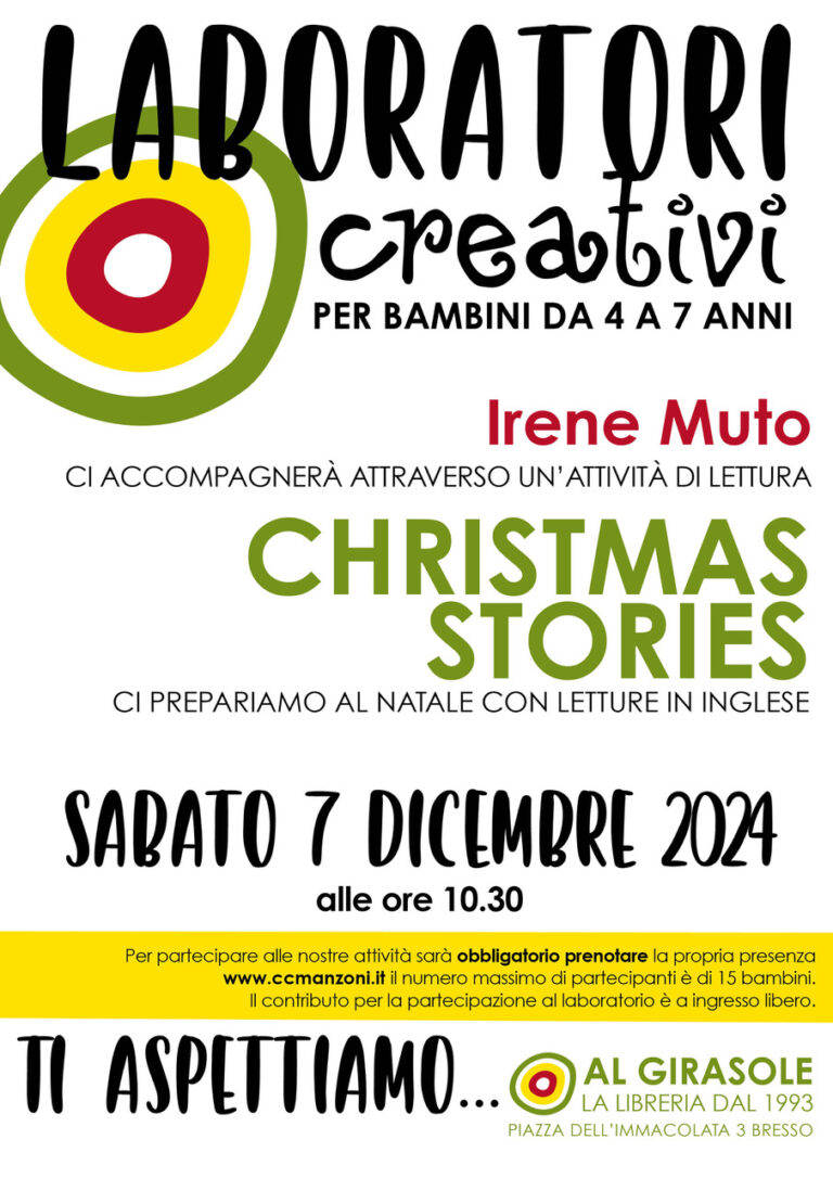 Laboratori creativi per bambini 4 – 7 anni “Christmas Stories”