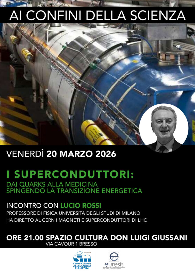 Ai confini della scienza – Incontro con Lucio Rossi – Professore di Fisica Università degli studi di Milano (Clicca per vedere la registrazione dell’evento dal canale YouTube del CCM)